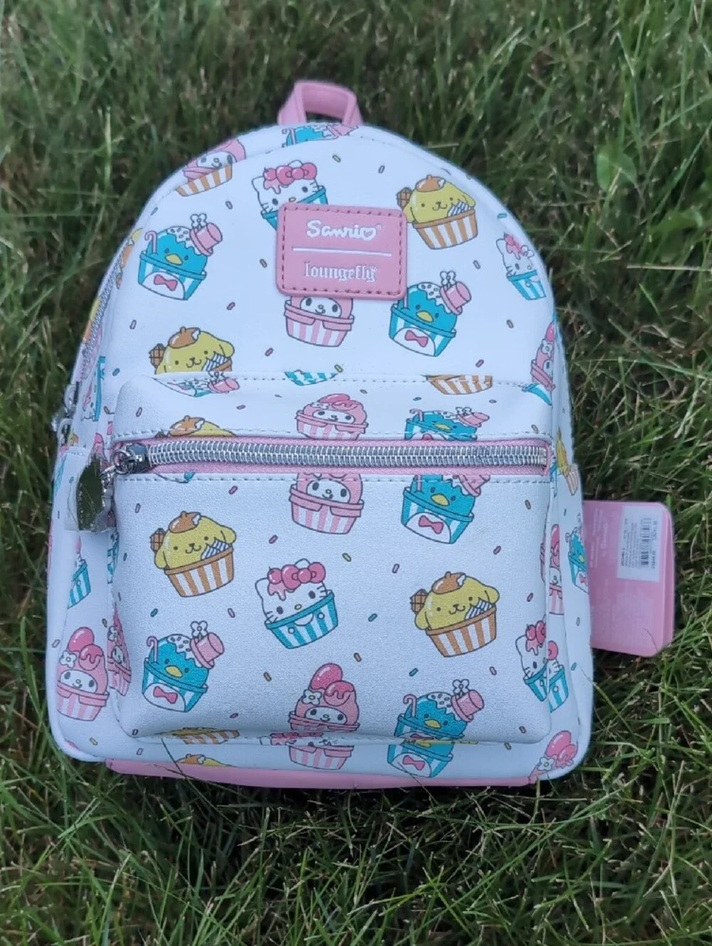Loungefly Kids Cupcake Characters Mini Backpack - White, Pink, Yellow, Blue